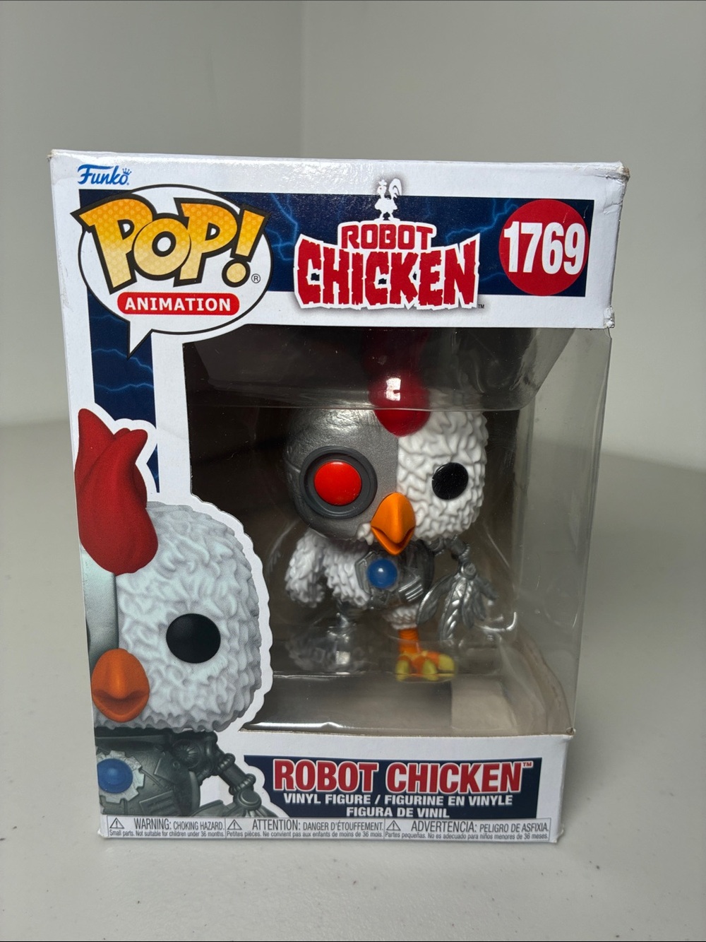 Funko POP! Robot Chicken Vinyl Figure - White, Red, Orange, Silver, Blue